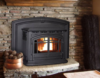 Enviro - M55 Cast Iron Pellet Fireplace Insert